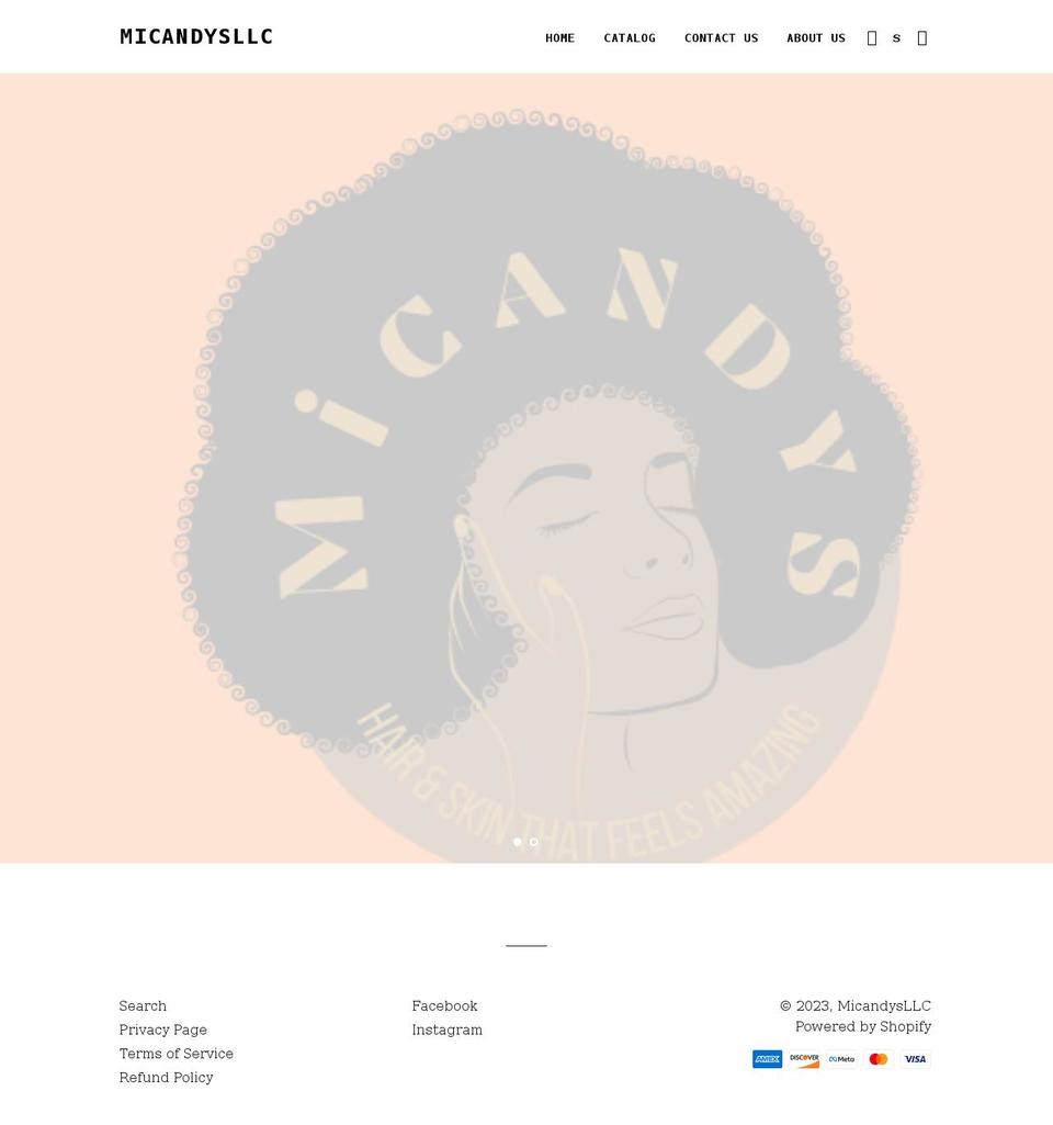 micandysllc.com shopify website screenshot