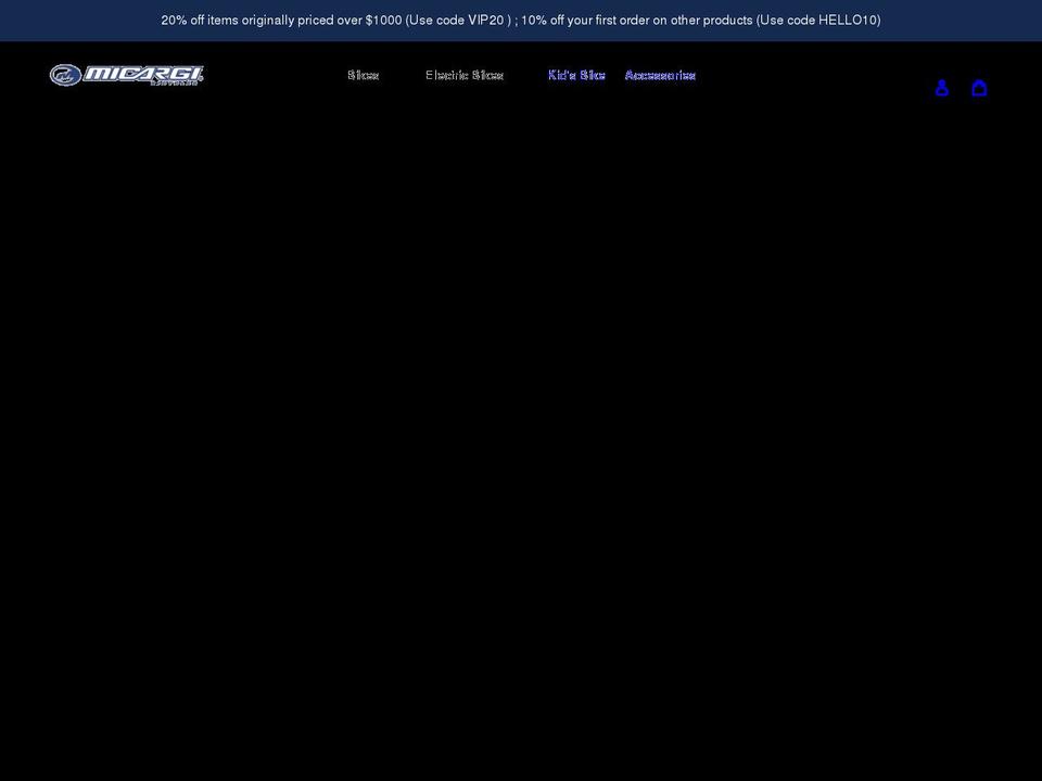 micargibike.com shopify website screenshot
