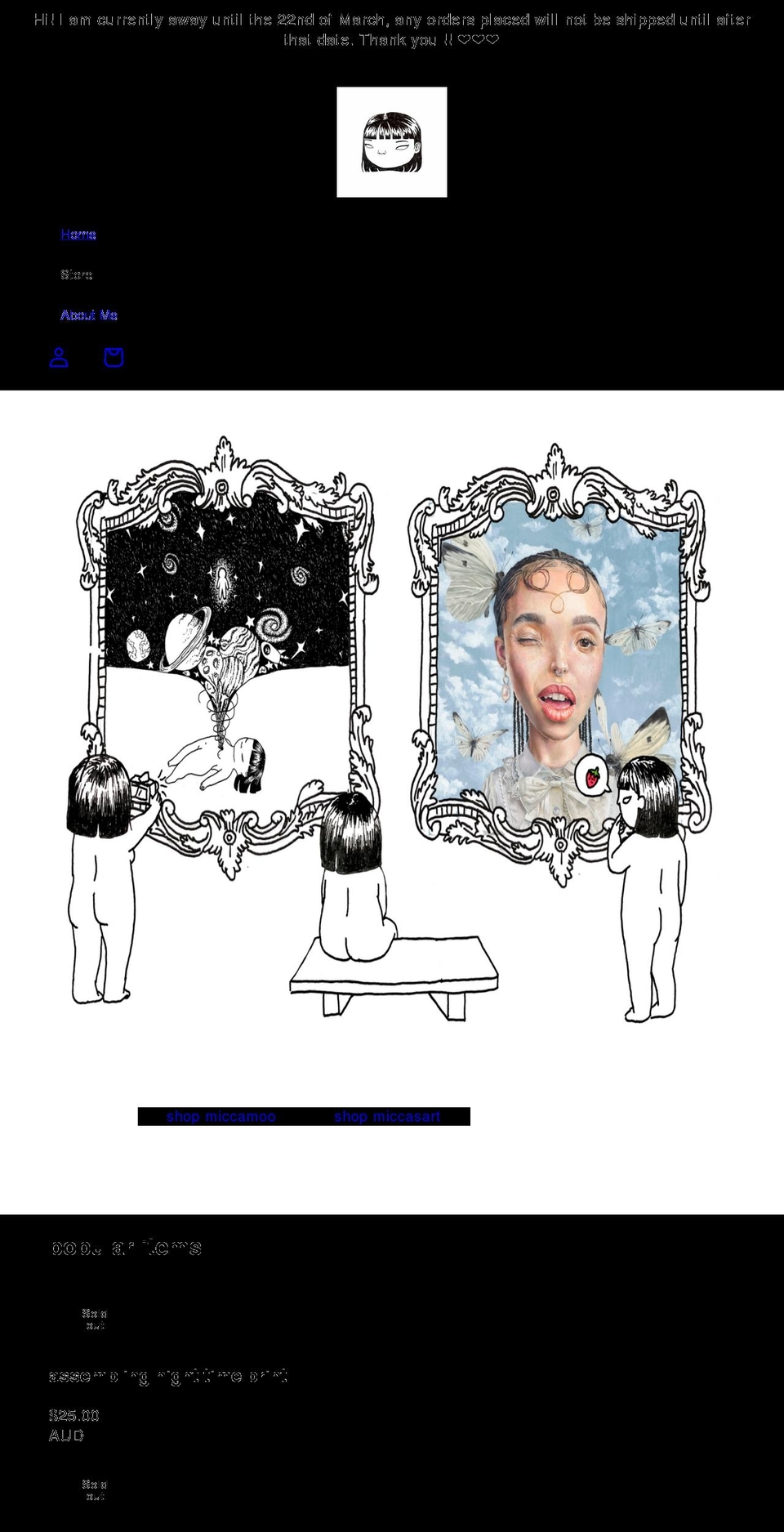 miccamoo.com shopify website screenshot