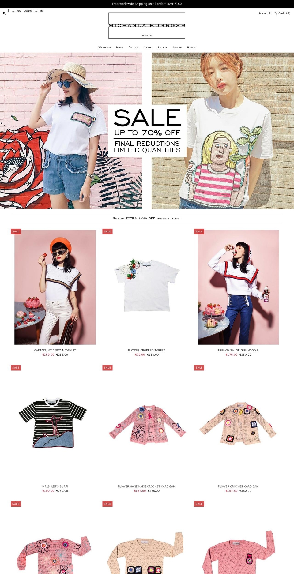 michaela-buerger.myshopify.com shopify website screenshot