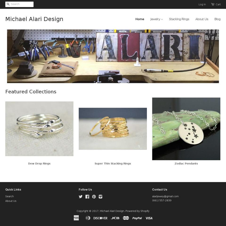michaelalaridesign.com shopify website screenshot