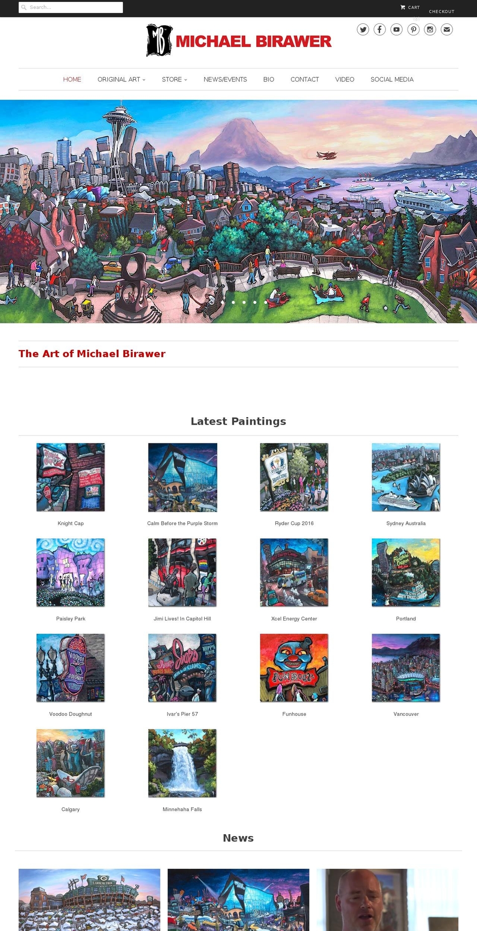 michaelbirawer.com shopify website screenshot