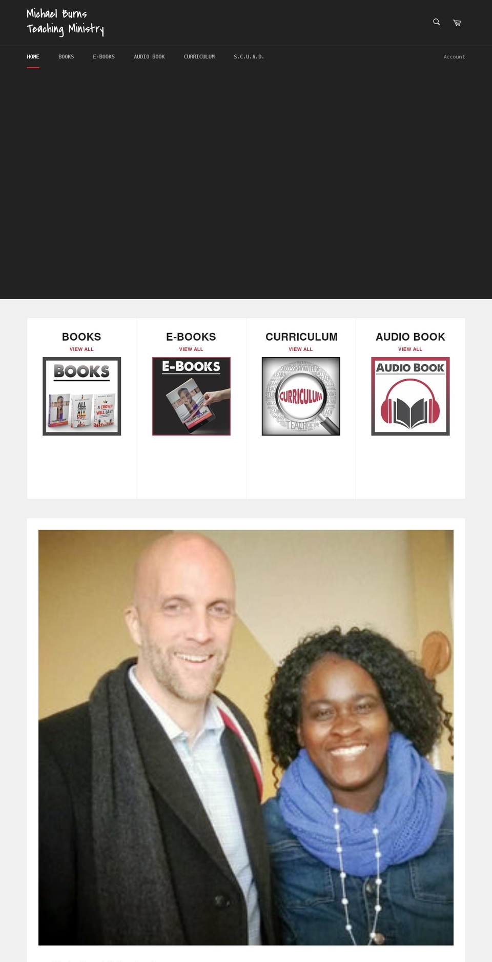michaelburnsteachingministry.com shopify website screenshot