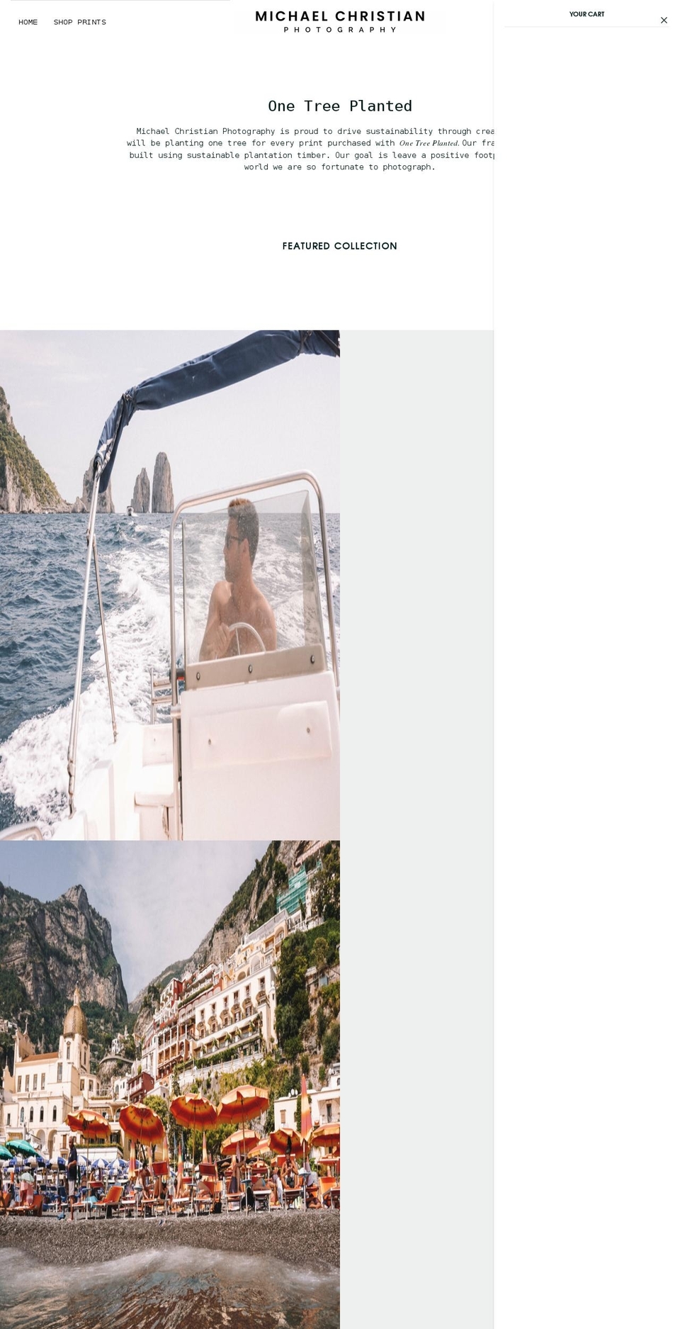 michaelchristianphotography.com shopify website screenshot