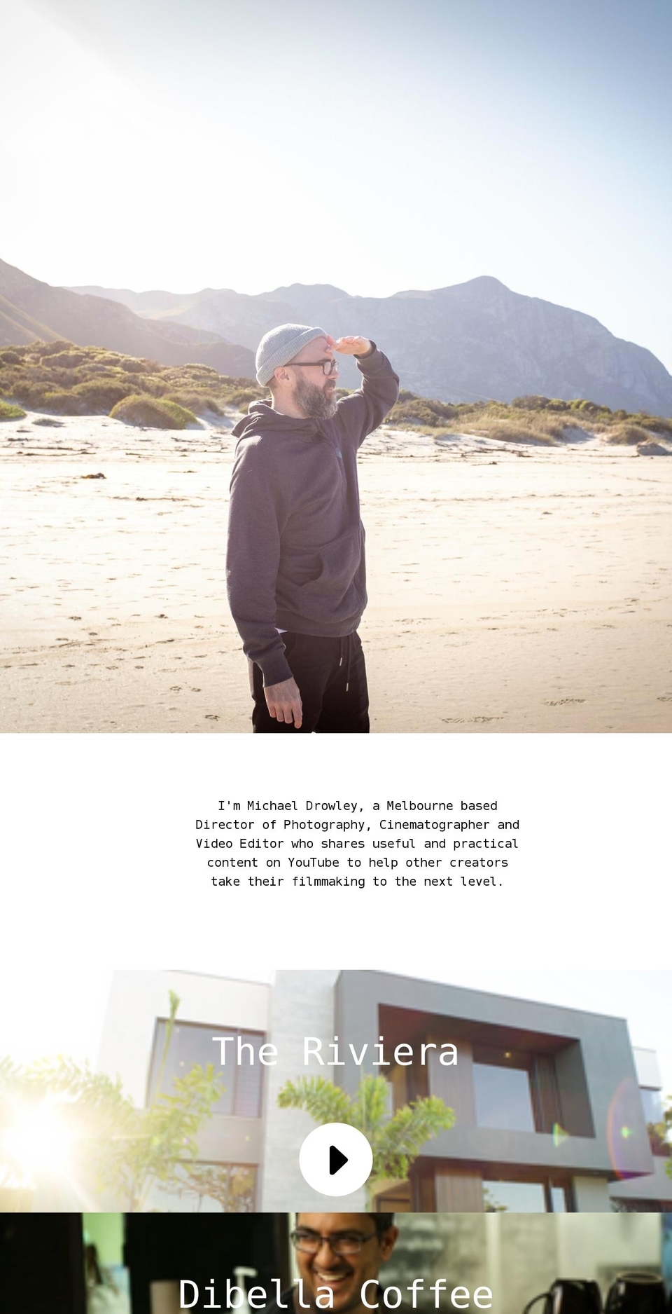 michaeldrowley.com shopify website screenshot