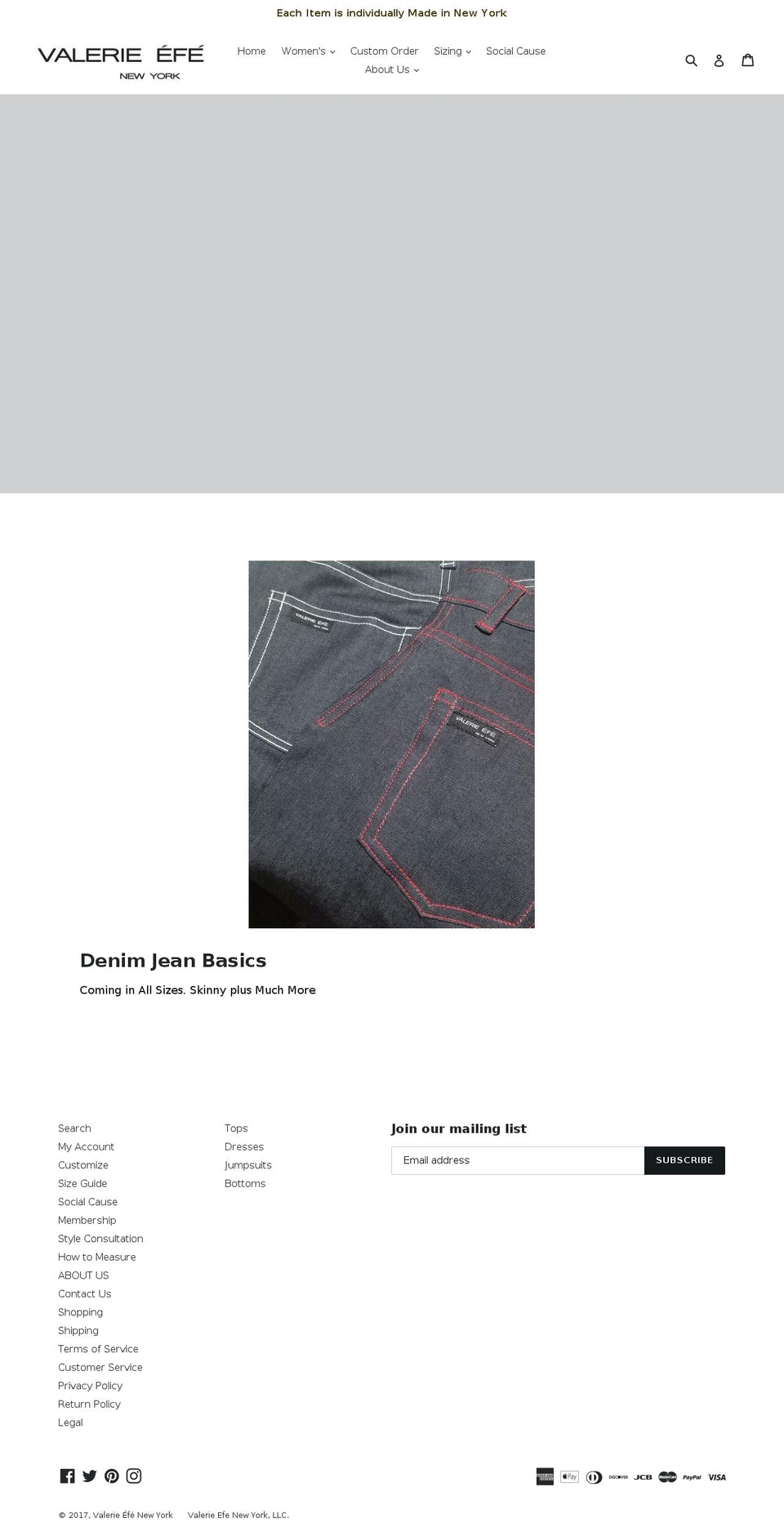 michaelefe.com shopify website screenshot