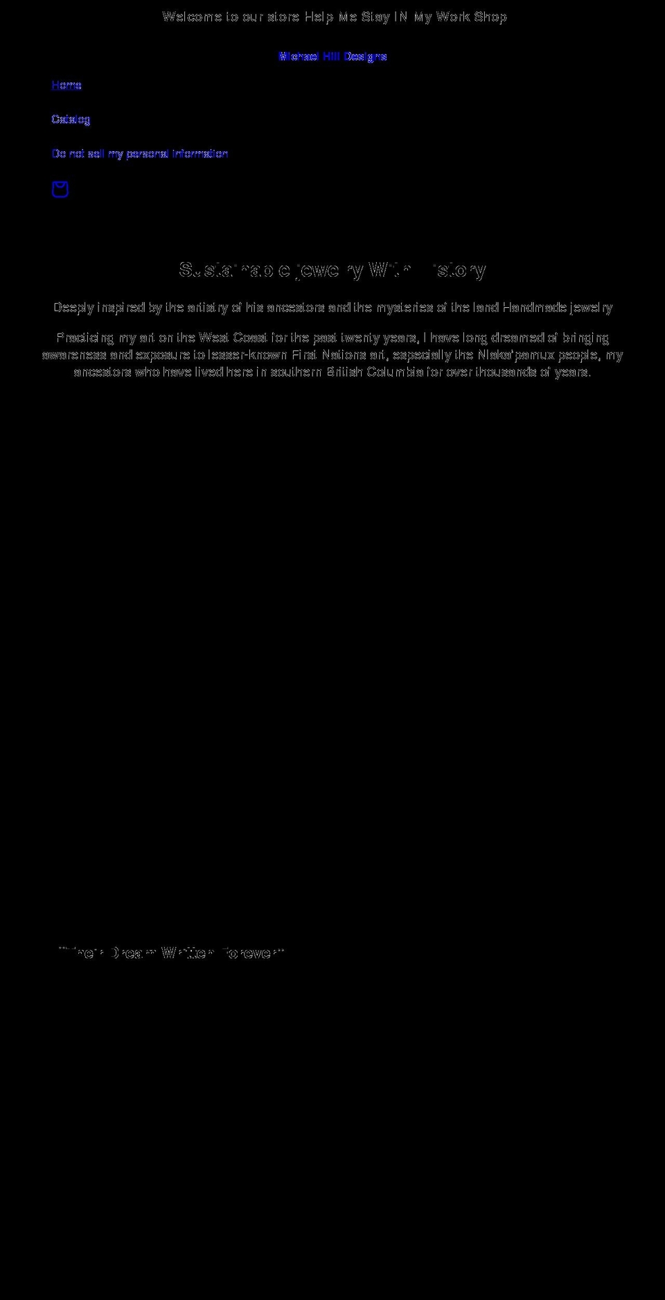 michaelhilldesigns.com shopify website screenshot