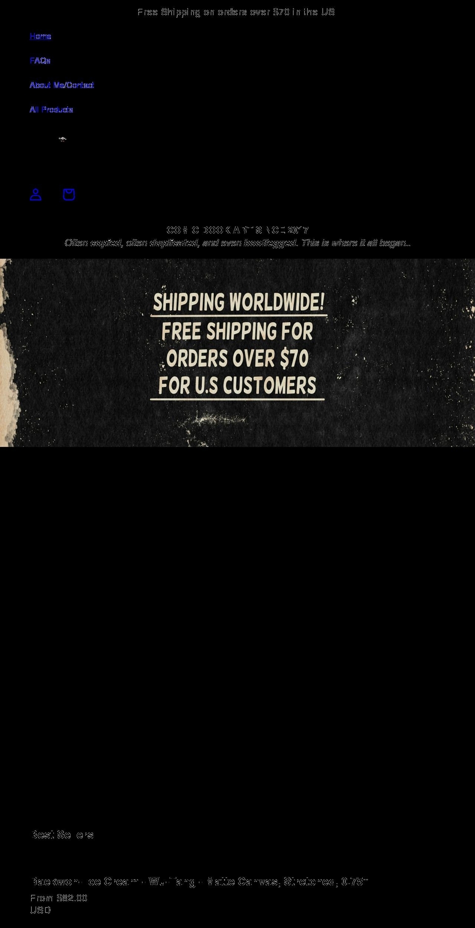 michaelkreiserart.com shopify website screenshot