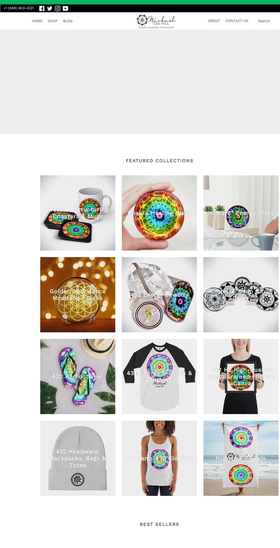 michaelleehill.net shopify website screenshot