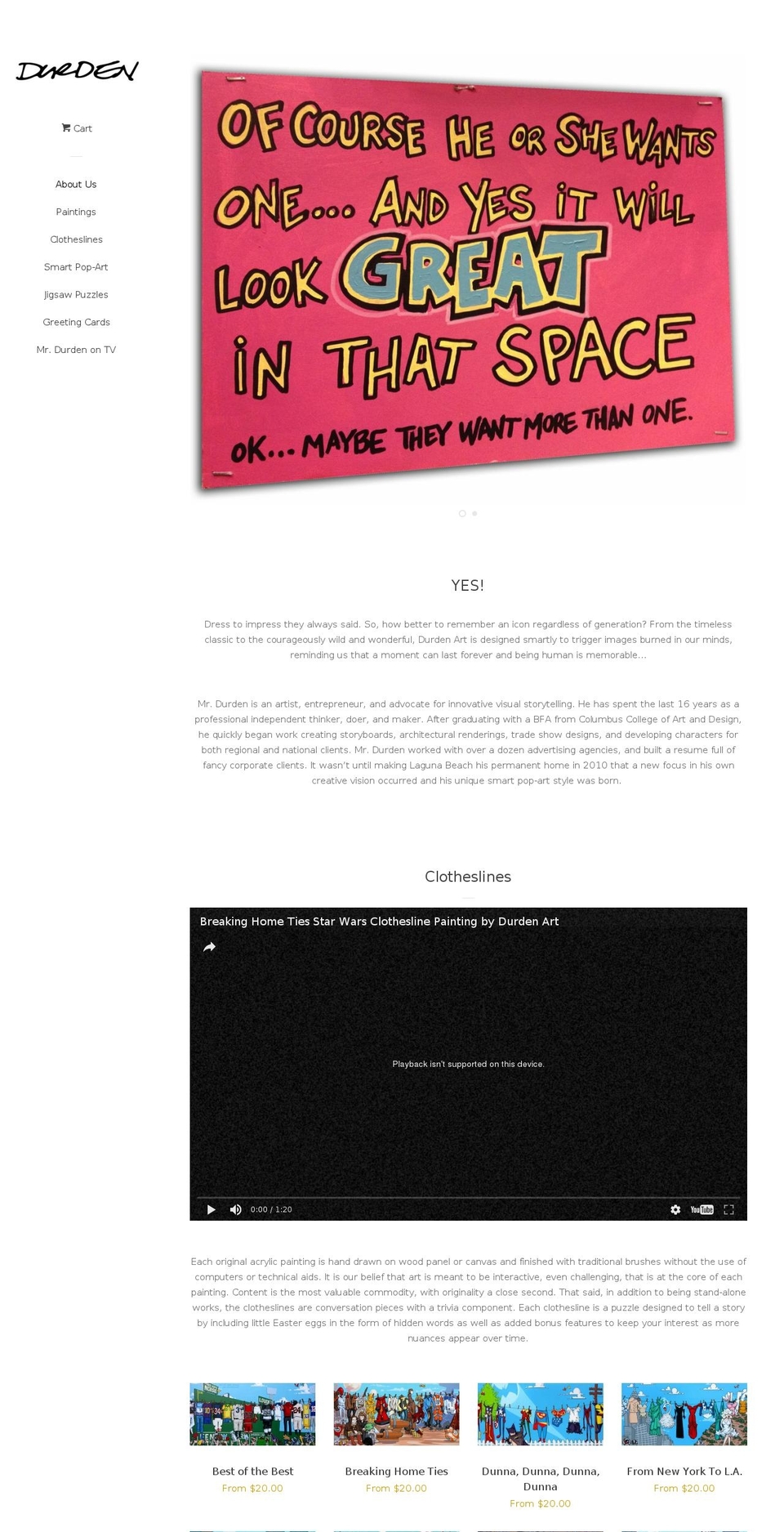 michaelphillipsart.com shopify website screenshot