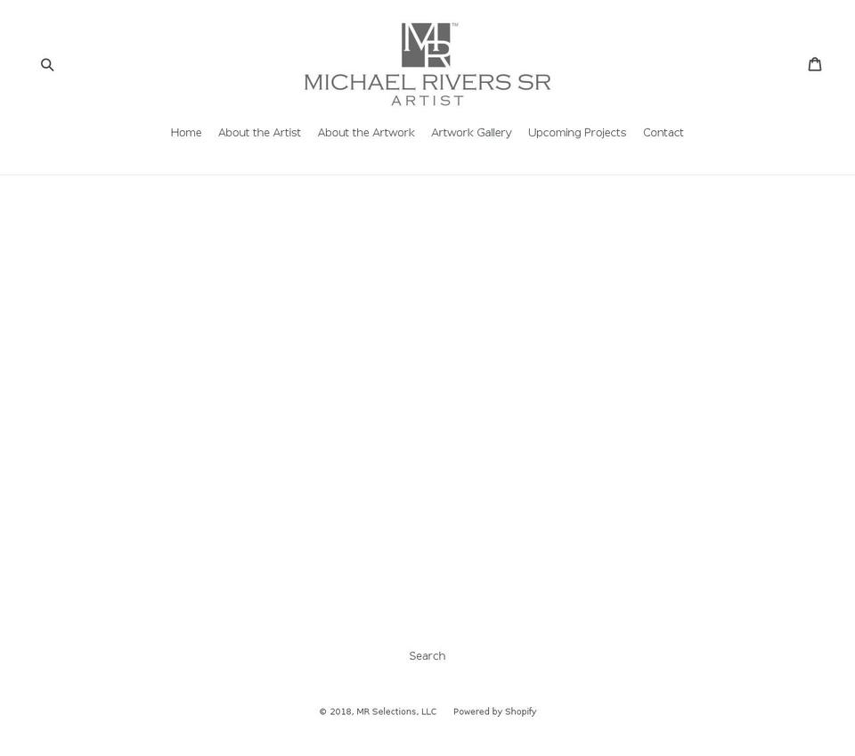 michaelriverssr.com — Shopify storefront screenshot