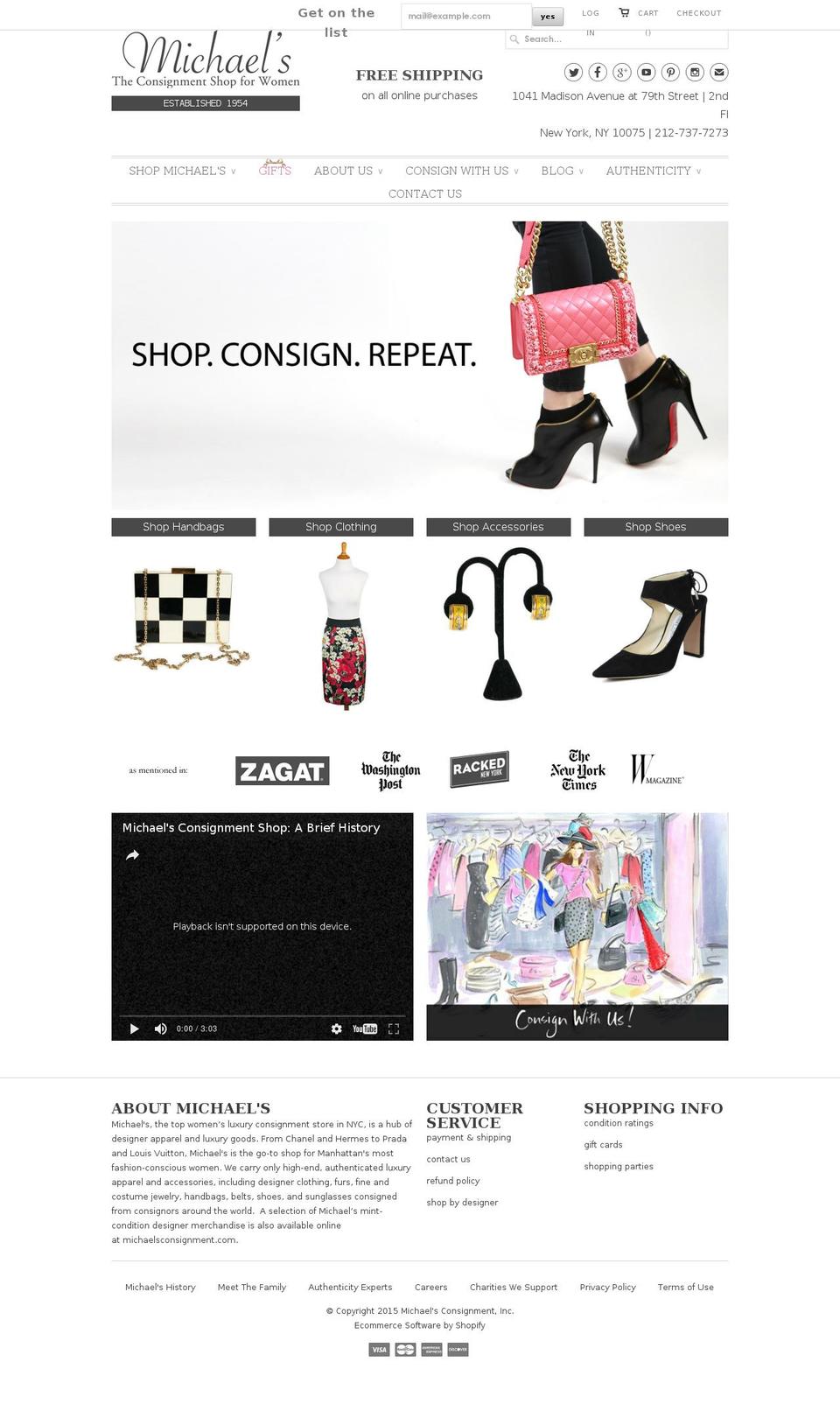 michaelsbridal.com shopify website screenshot