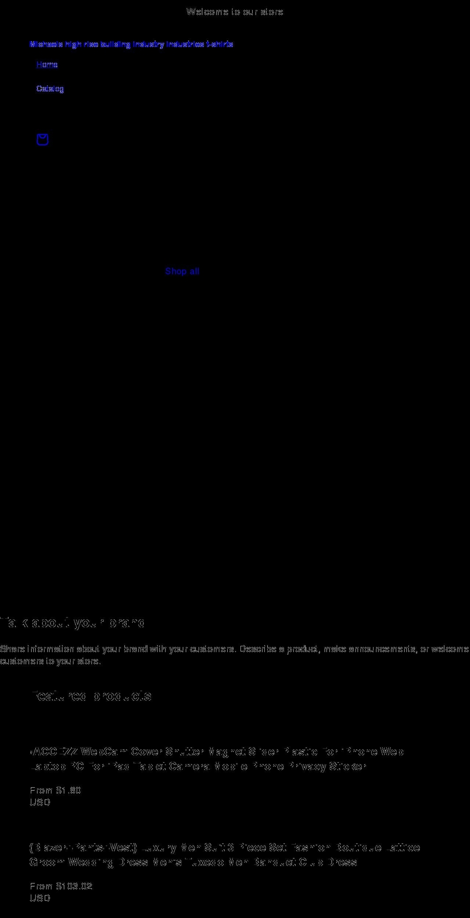 michaelshighrisebuildingindustry.com shopify website screenshot