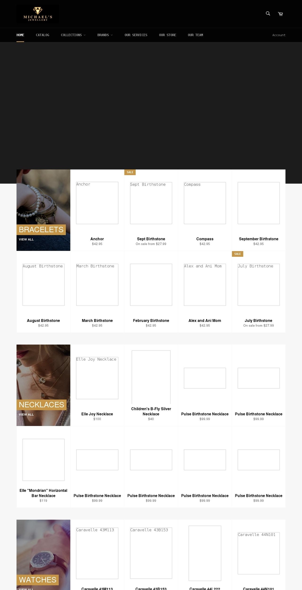 michaelsjewellery.ca shopify website screenshot