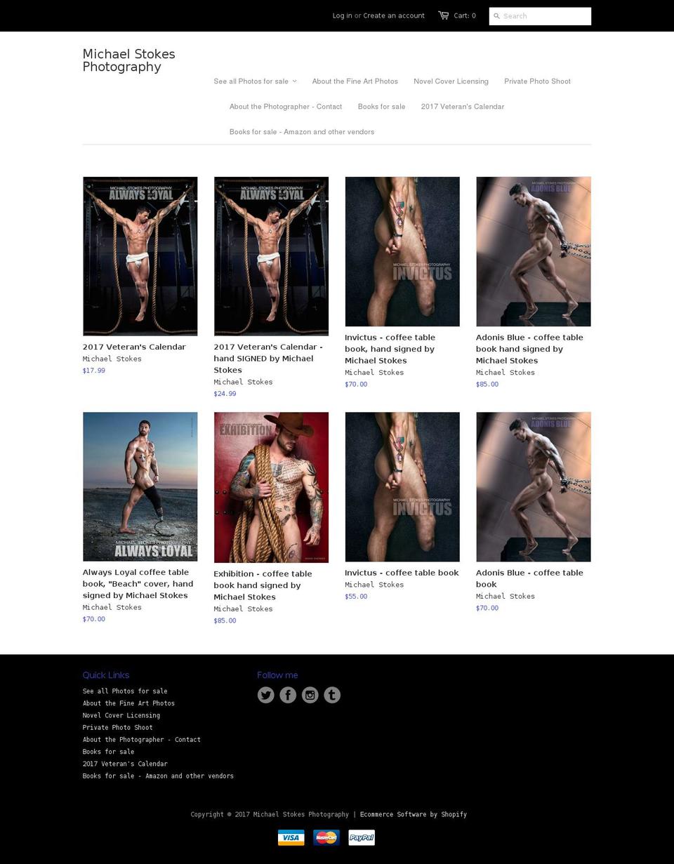 michaelstokesphoto.com shopify website screenshot