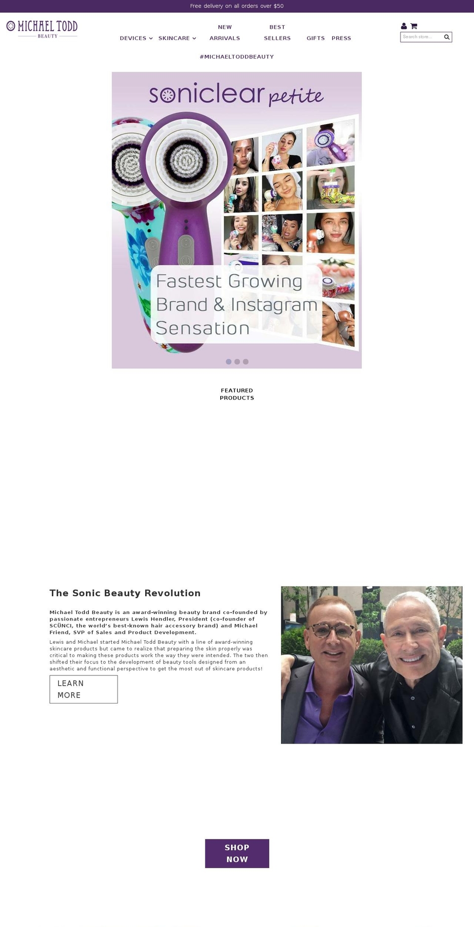 Redesign_8_feb_18 Shopify theme site example michaeltoddbeauty.uk