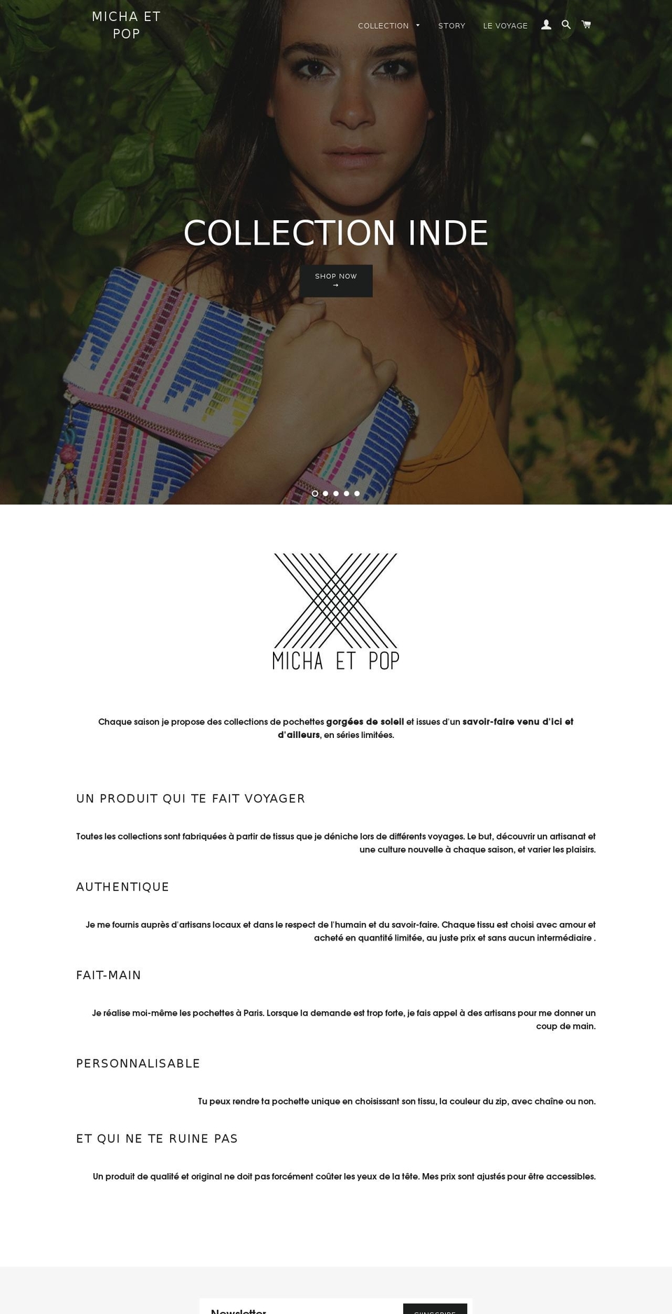michaetpop.com shopify website screenshot