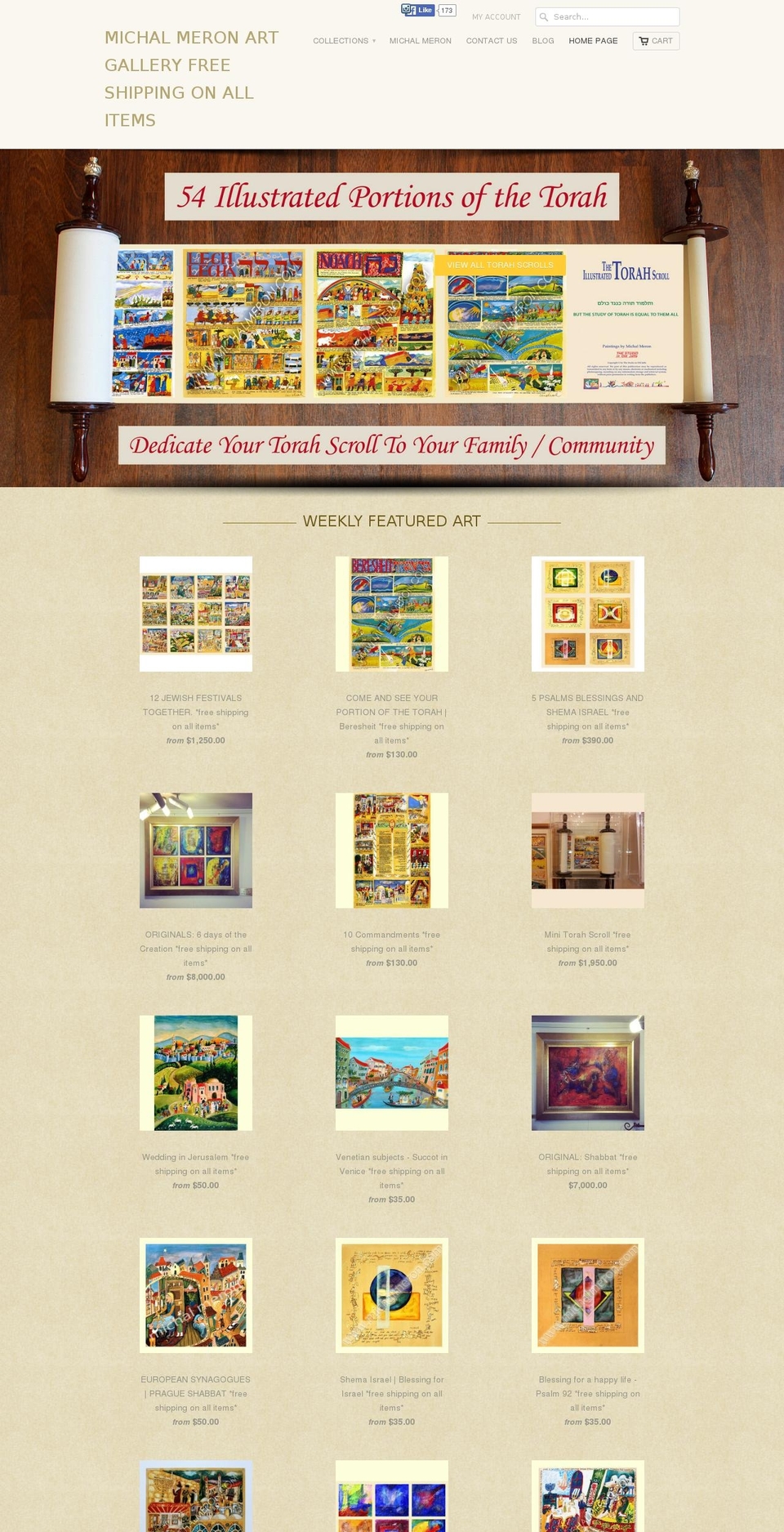 michalmeron.com shopify website screenshot