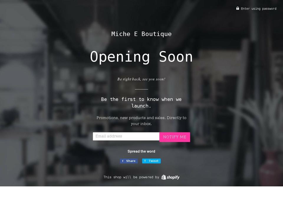 micheefashionboutique.com shopify website screenshot