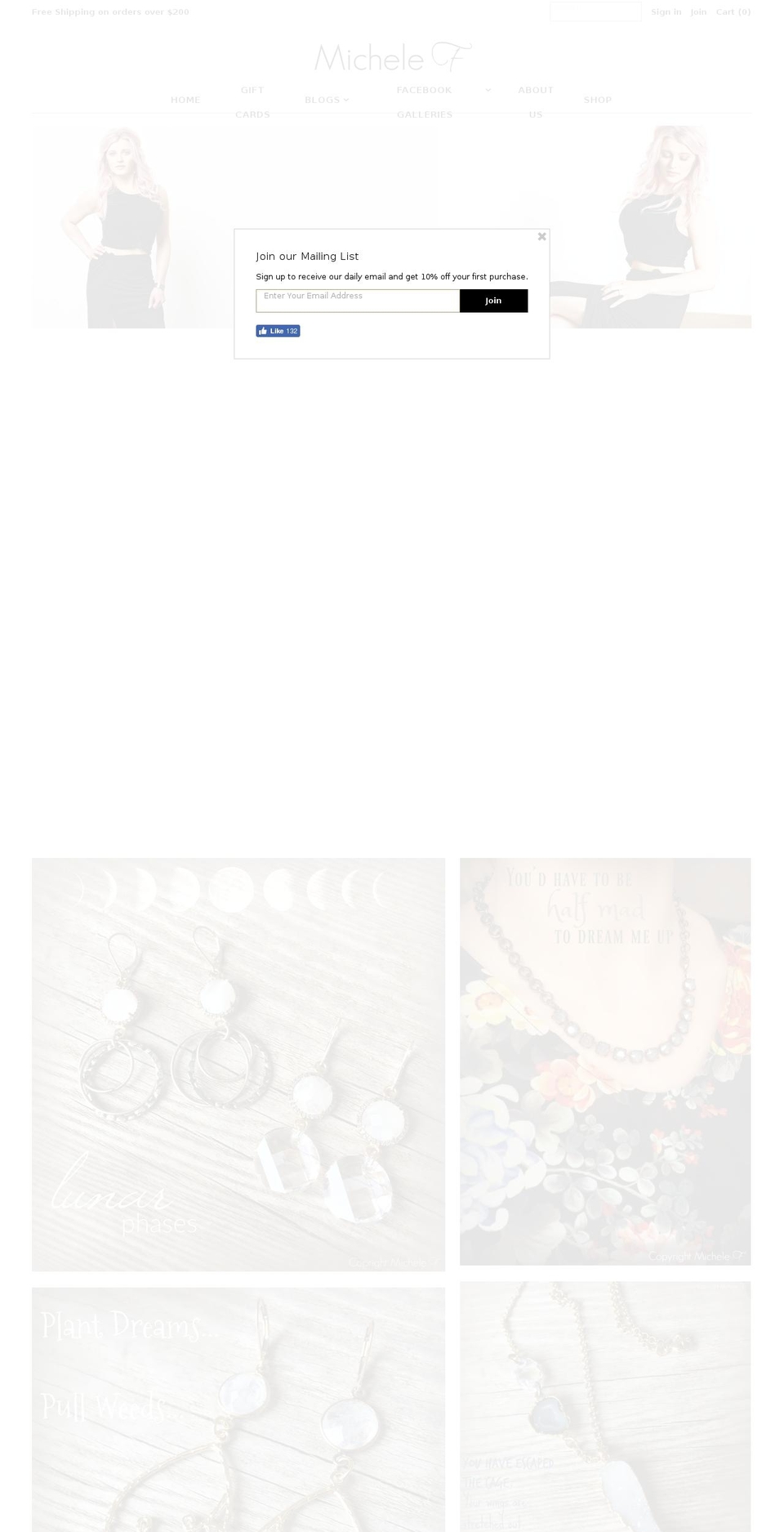 michelefdesigns.com — Shopify storefront screenshot