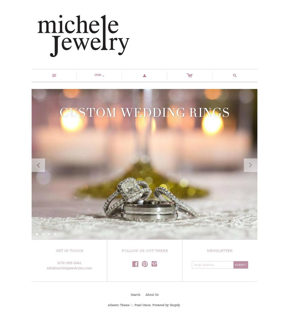 michelejewelryinc.com shopify website screenshot