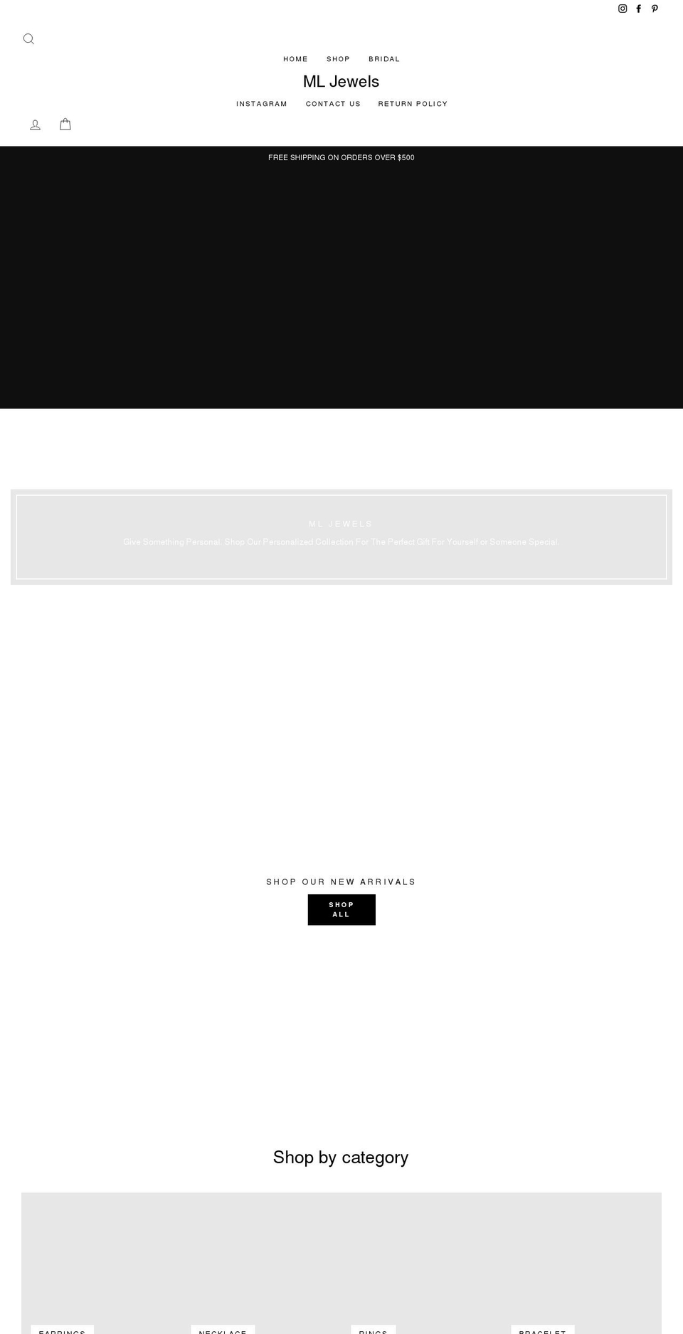 michelelynnjewels.com shopify website screenshot