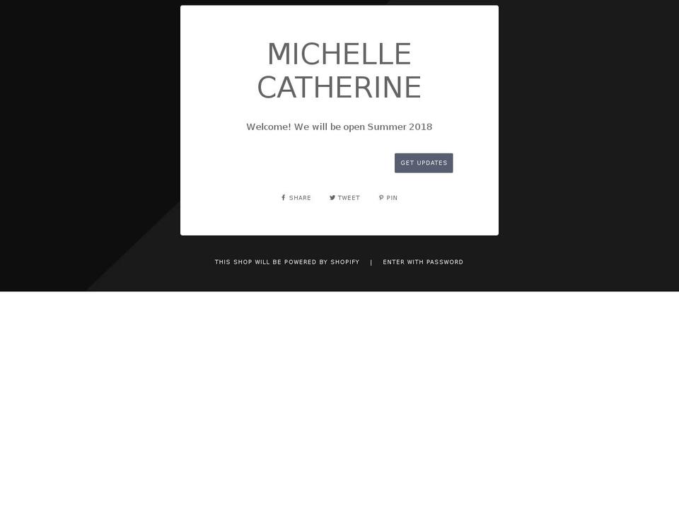 michellecatherine.com — Shopify storefront screenshot