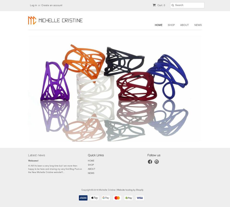 michellecristine.com — Shopify storefront screenshot