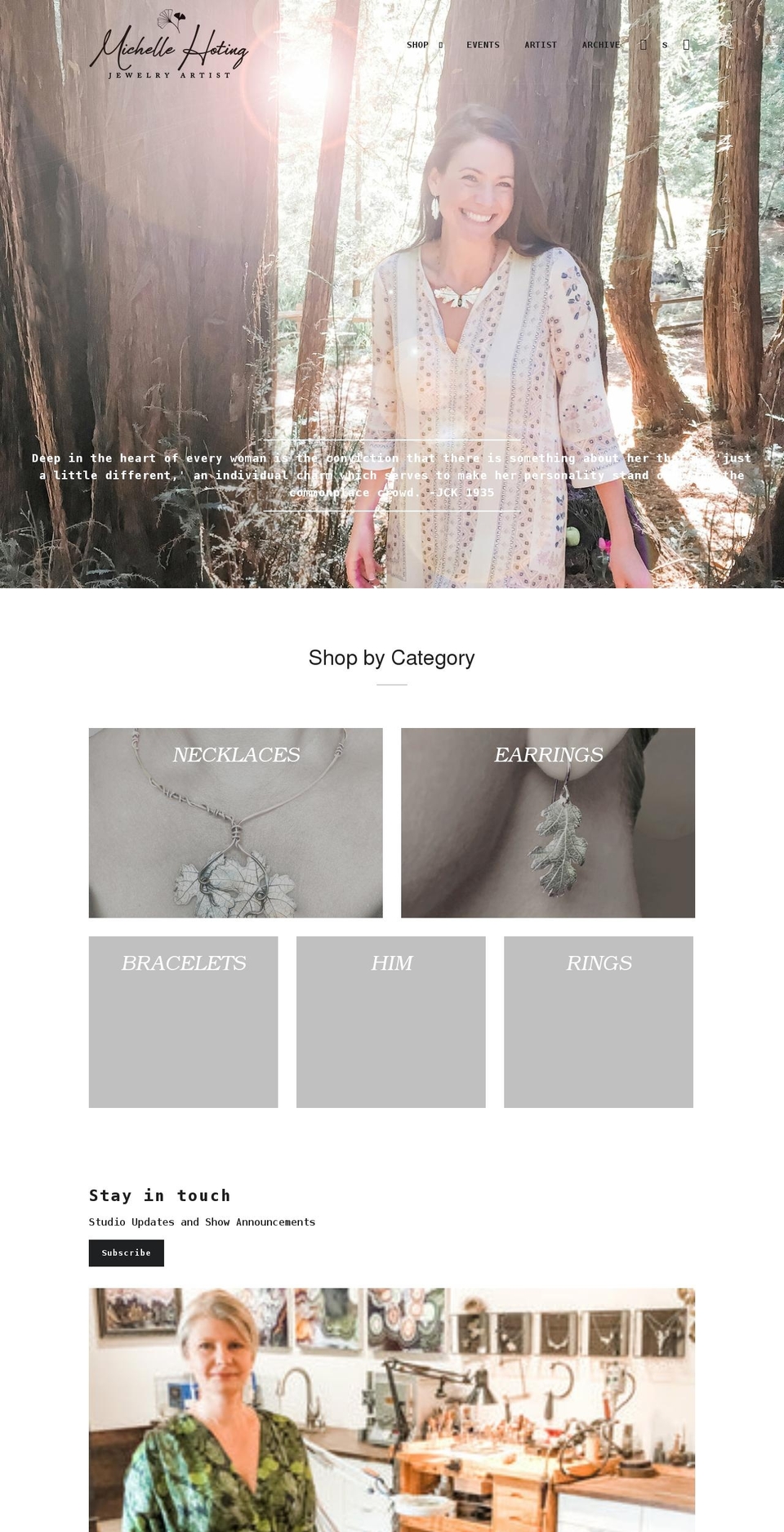 michellehoting.com shopify website screenshot