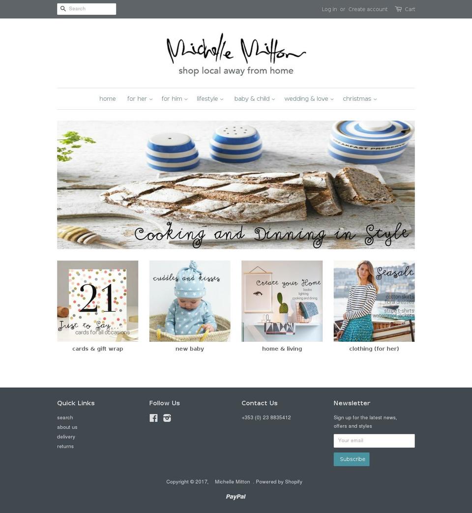 michellemitton.com shopify website screenshot