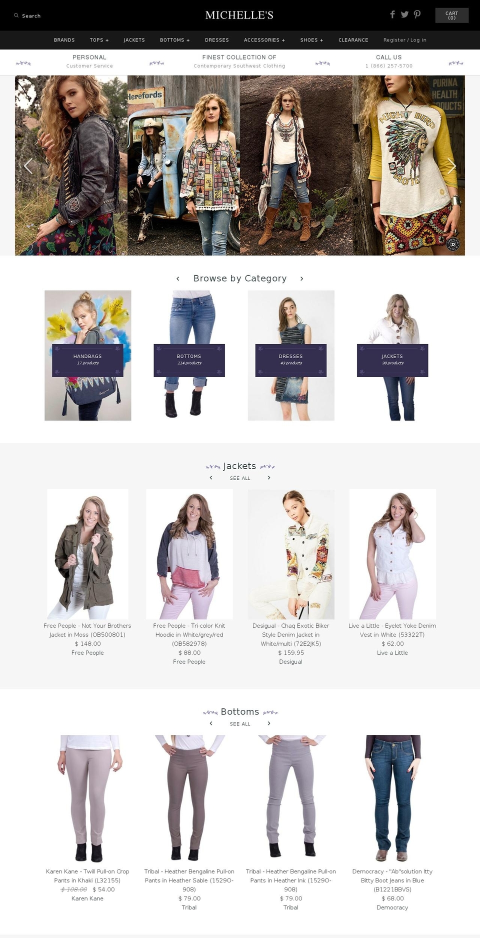 michellesruidoso.com shopify website screenshot