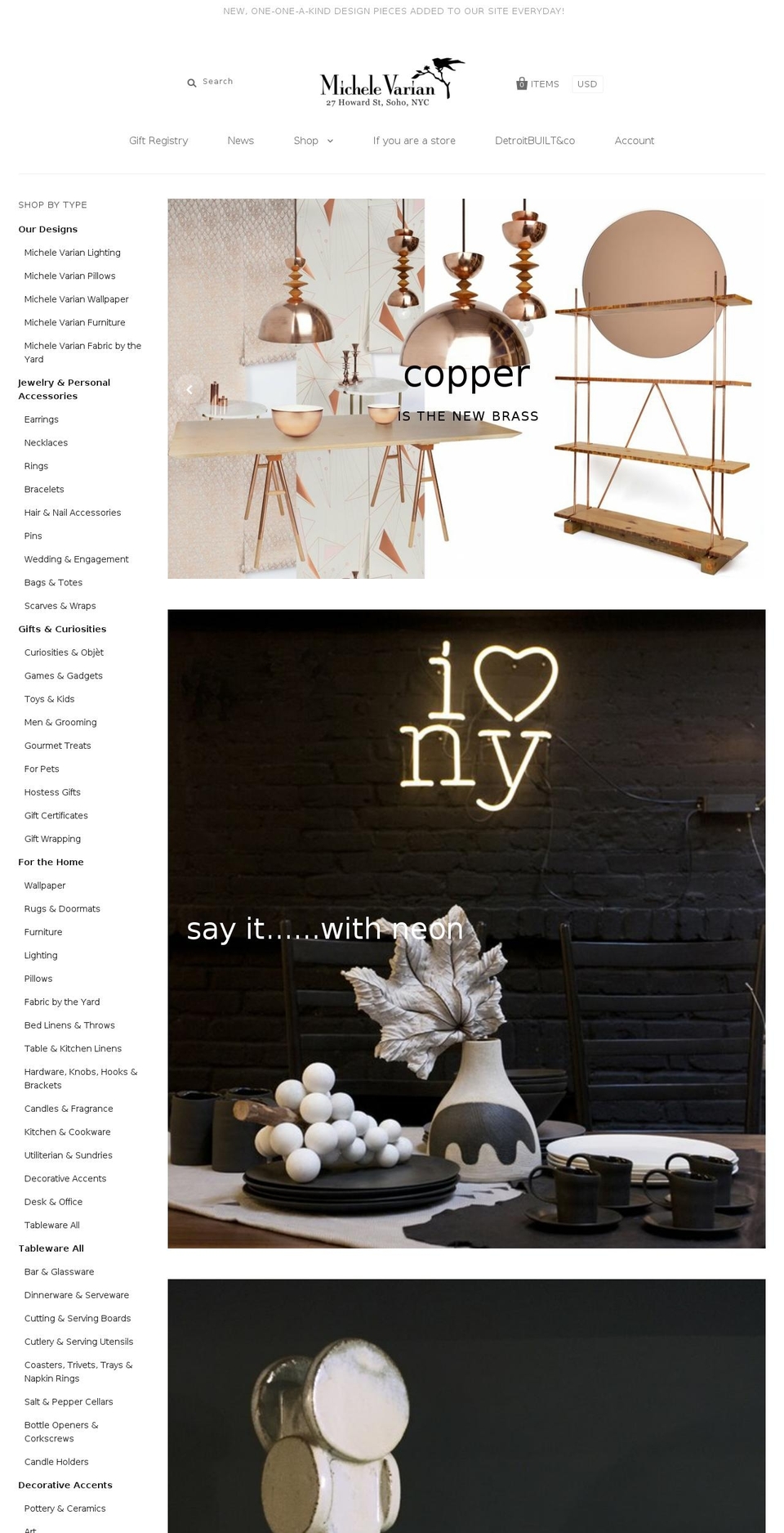 michellevarian.com shopify website screenshot
