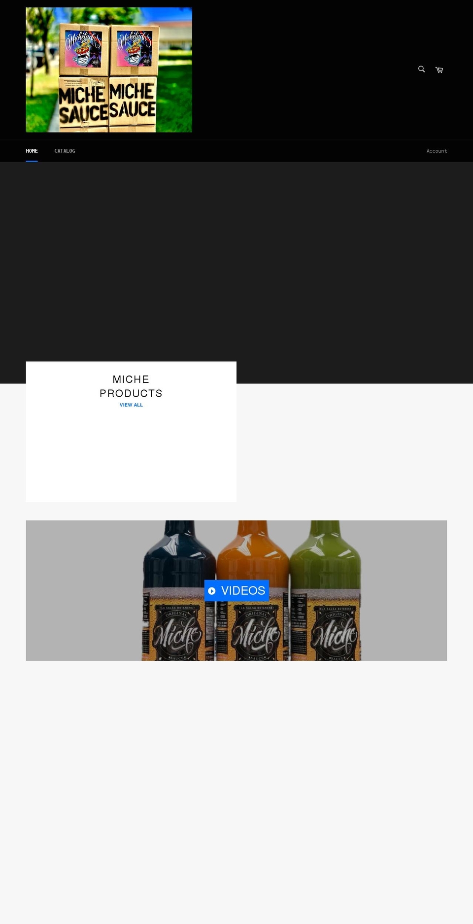 michesauce.com shopify website screenshot
