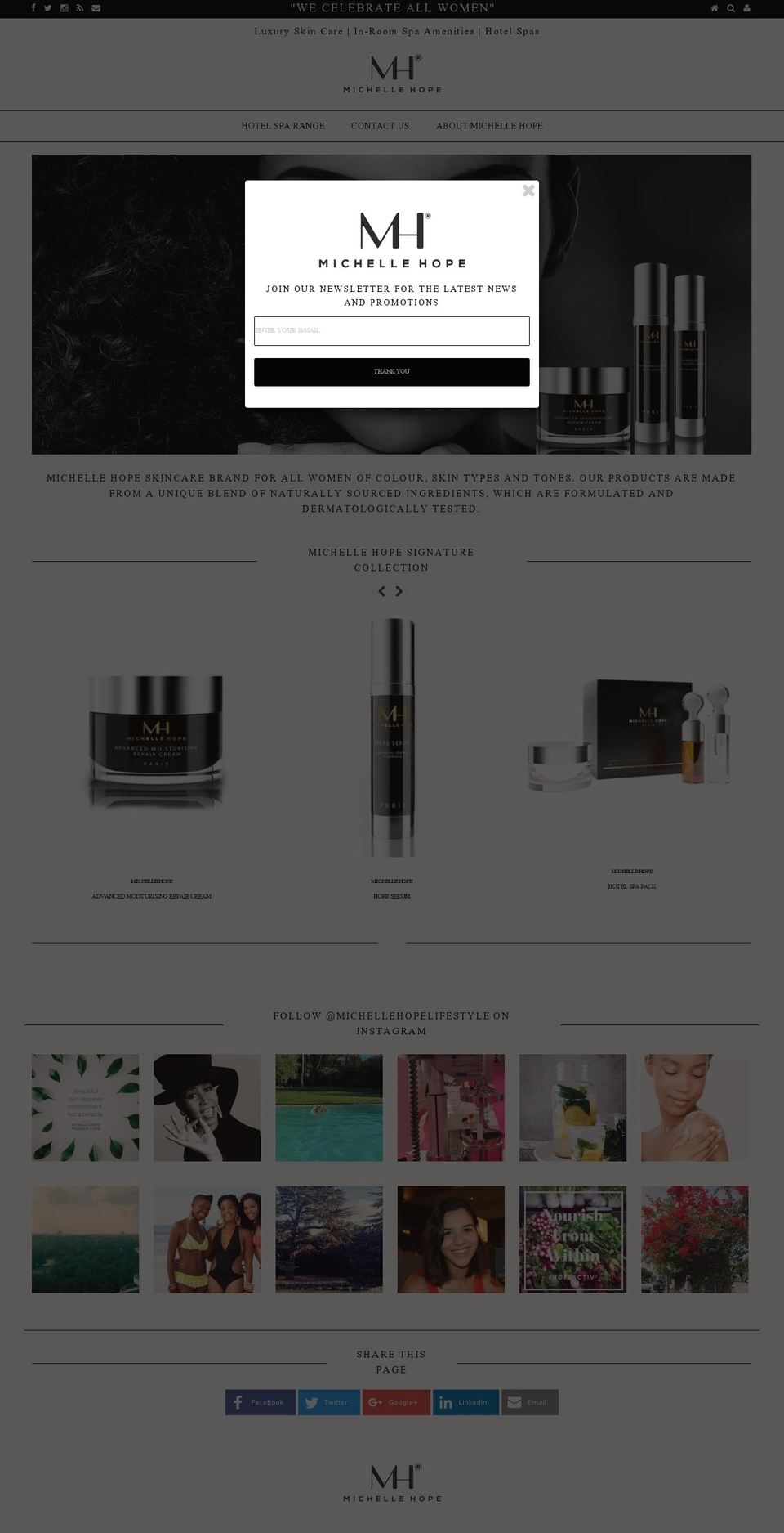 michhope.com — Shopify storefront screenshot