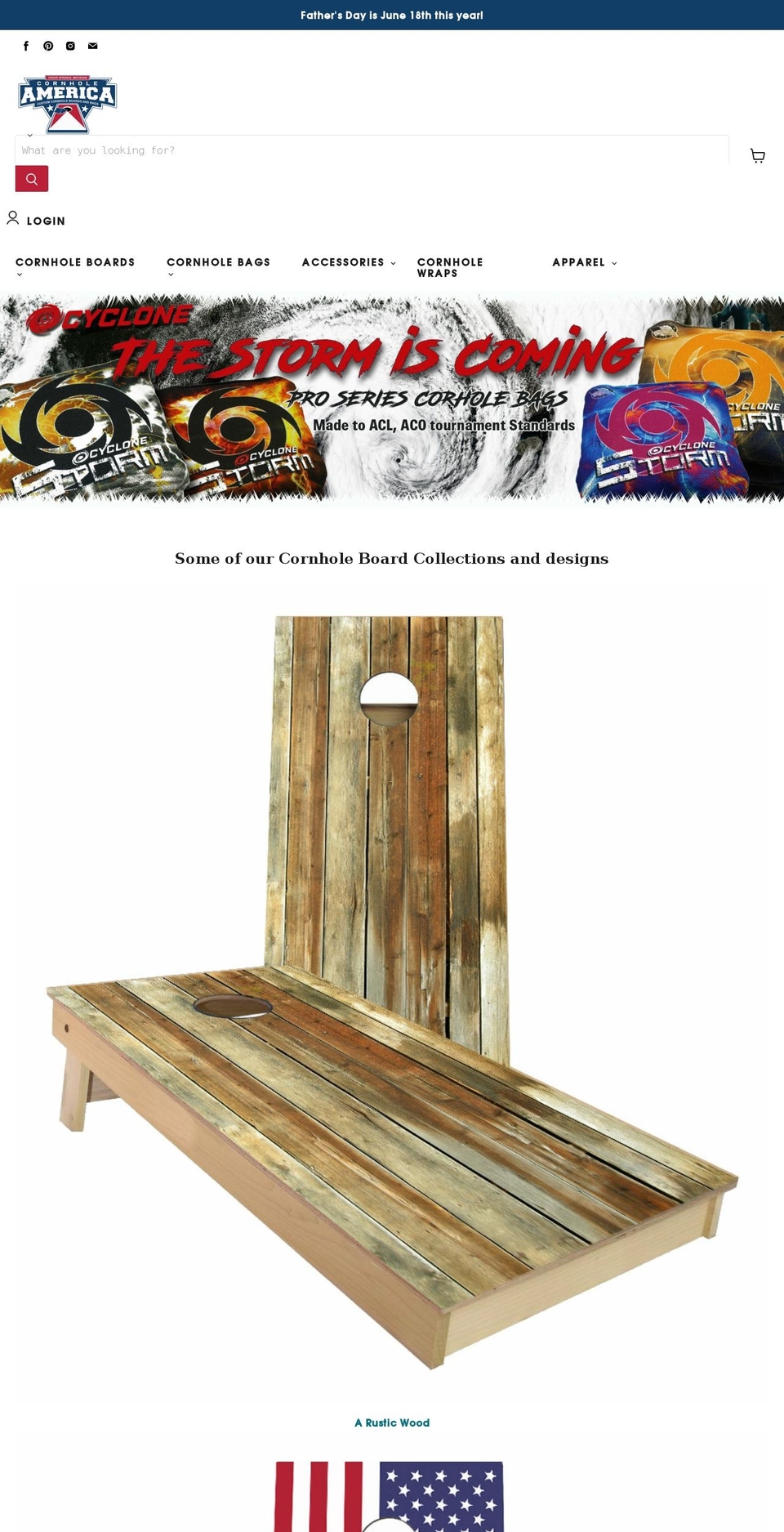 michigancornhole.com shopify website screenshot