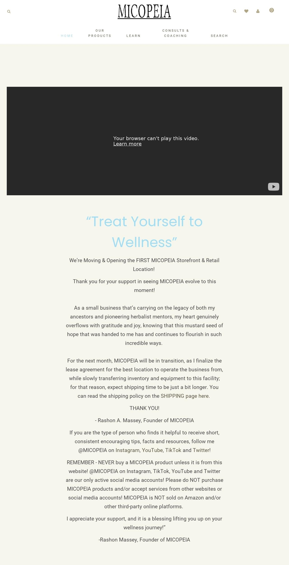 michiganpharmacopeia.com — Shopify storefront screenshot