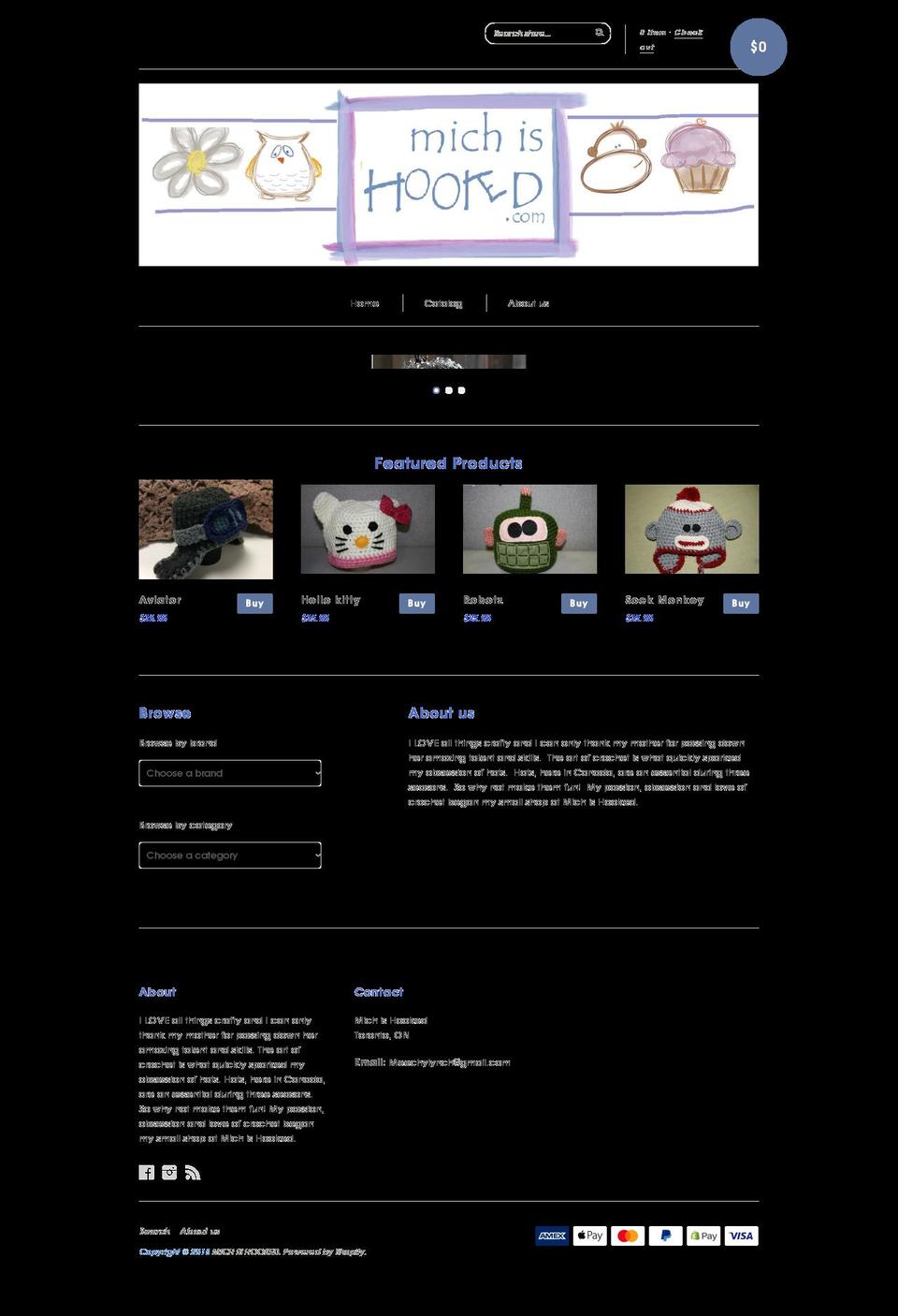 michishooked.com — Shopify storefront screenshot