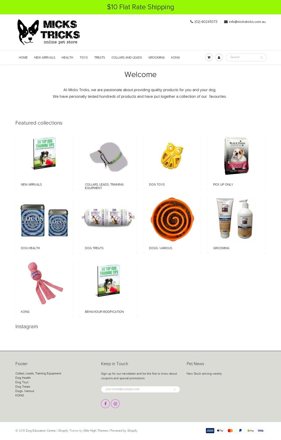 mickstricks.com.au shopify website screenshot