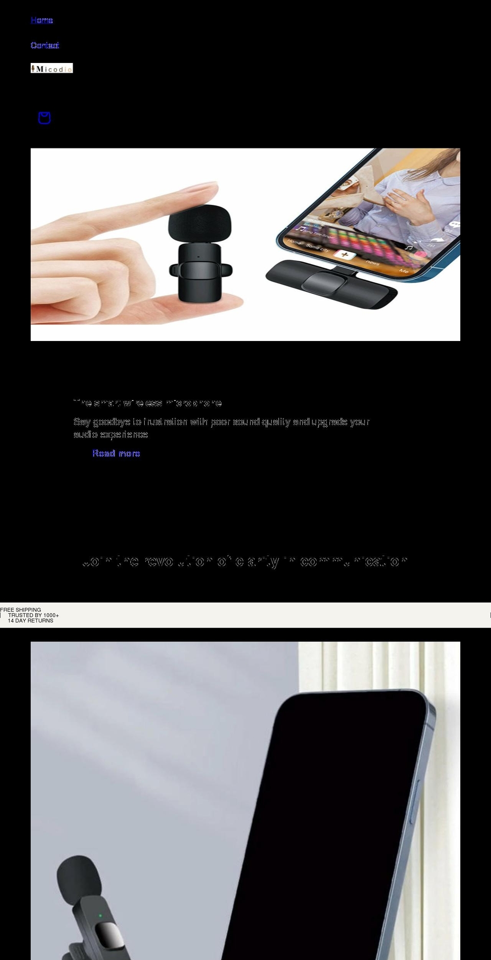 micodio.com shopify website screenshot