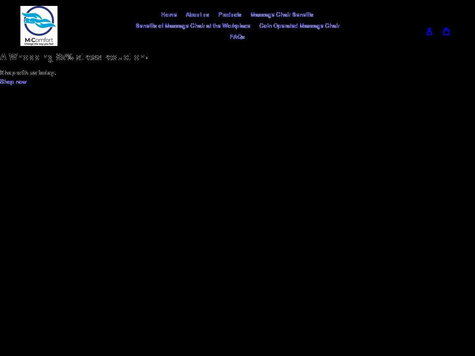 micomfort.uk shopify website screenshot