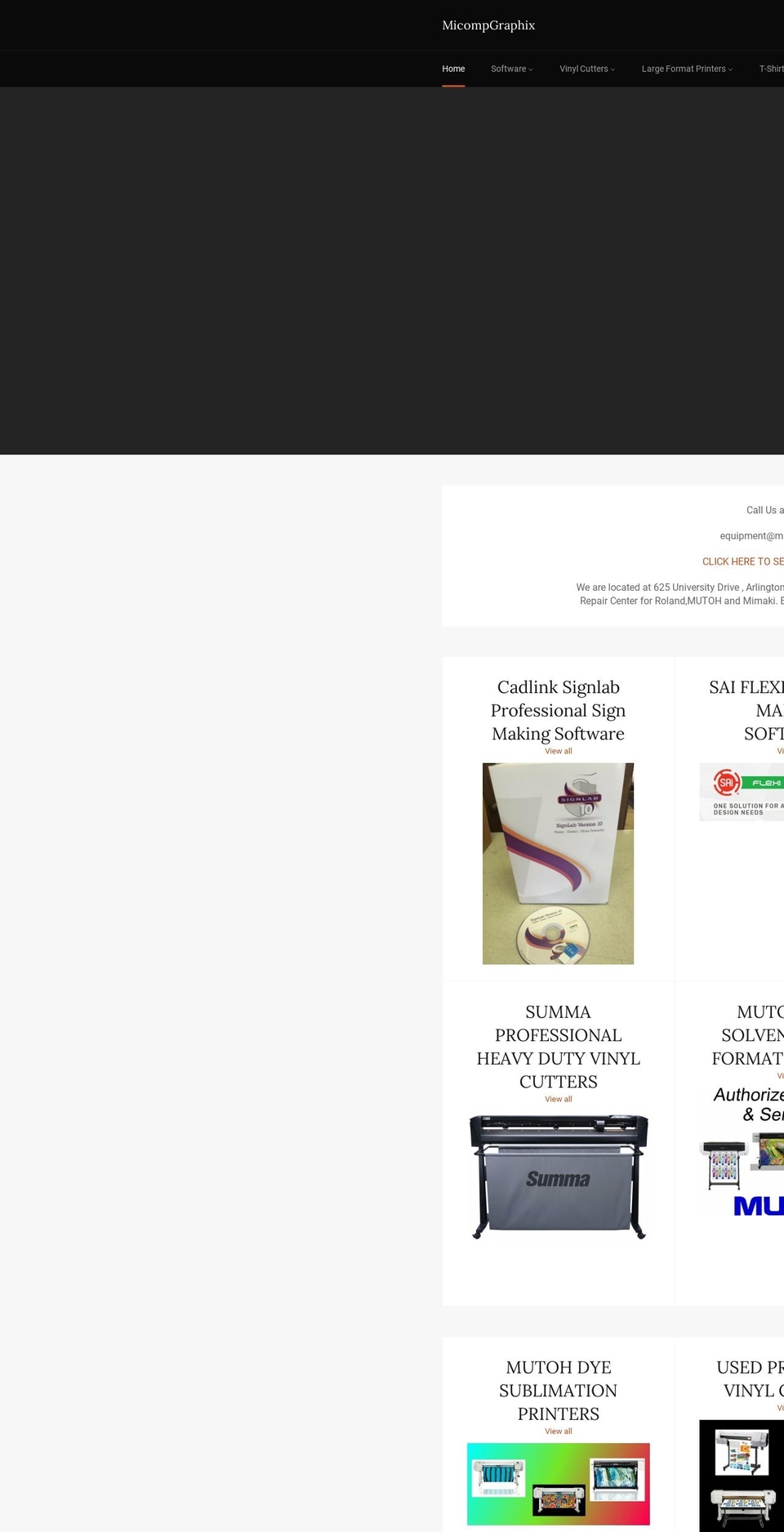 micompgraphix.com — Shopify storefront screenshot