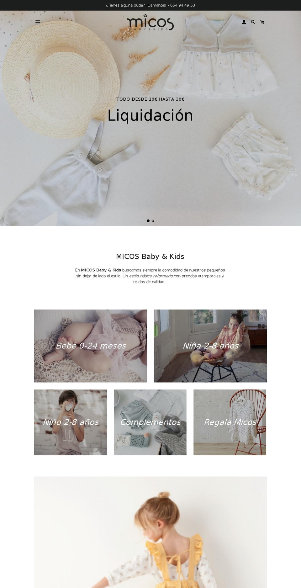 micos.es shopify website screenshot