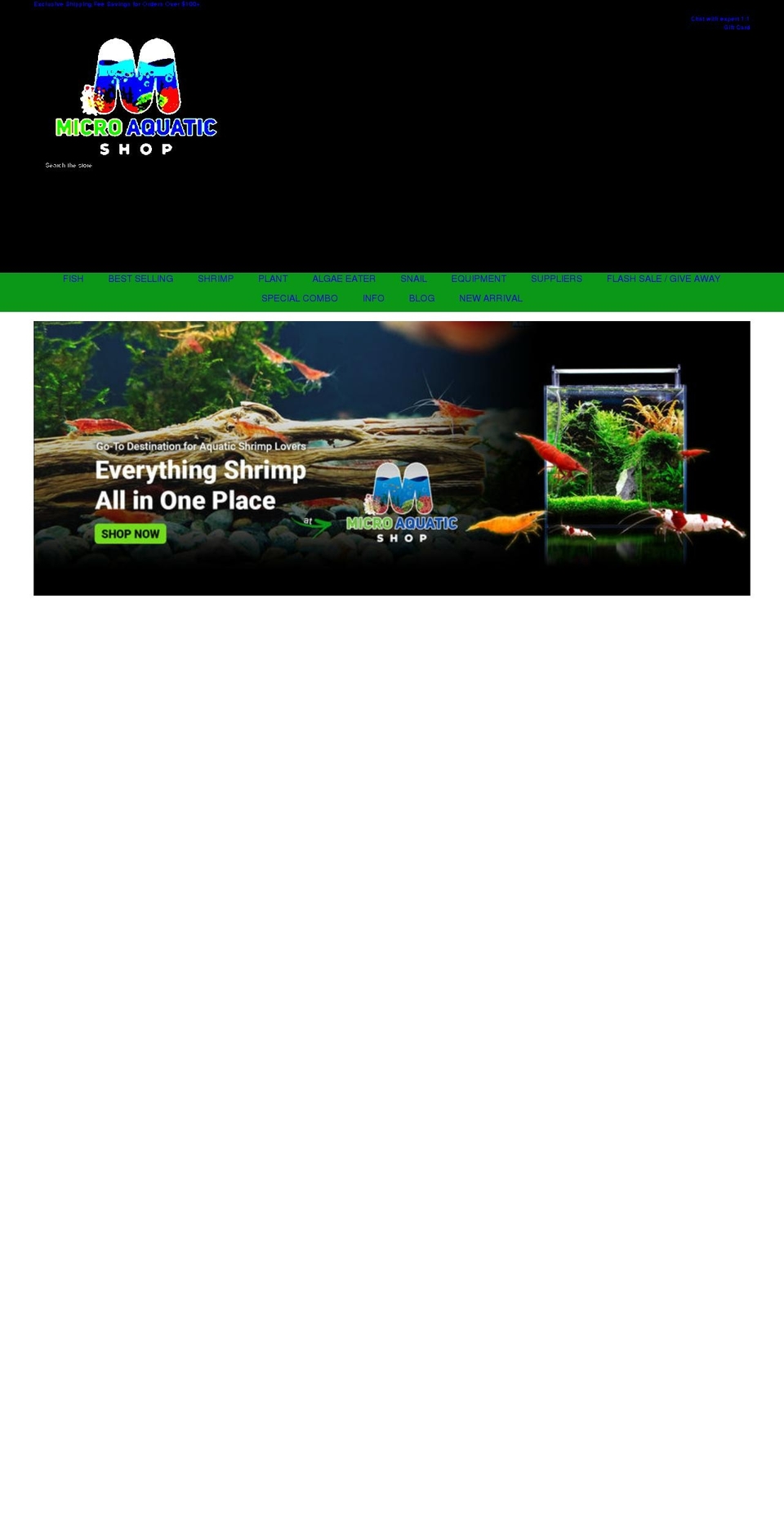 microaquaticshop.com.au shopify website screenshot