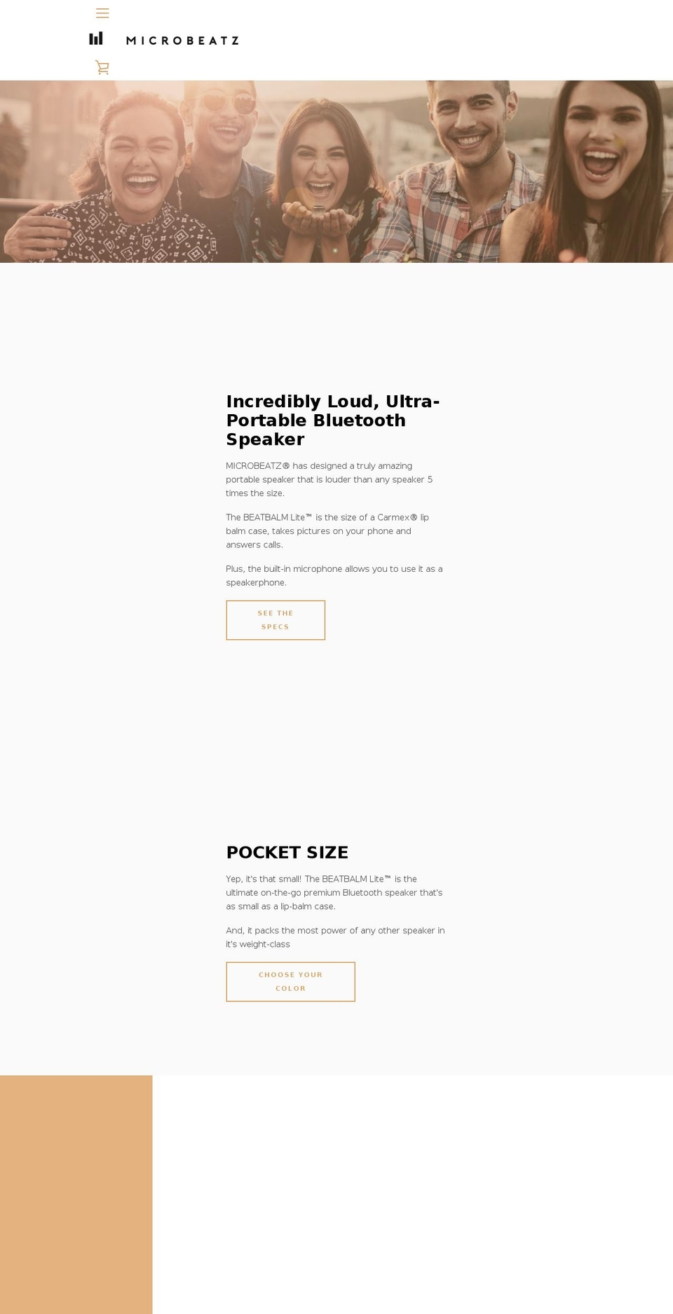 microbeatz.com — Shopify storefront screenshot