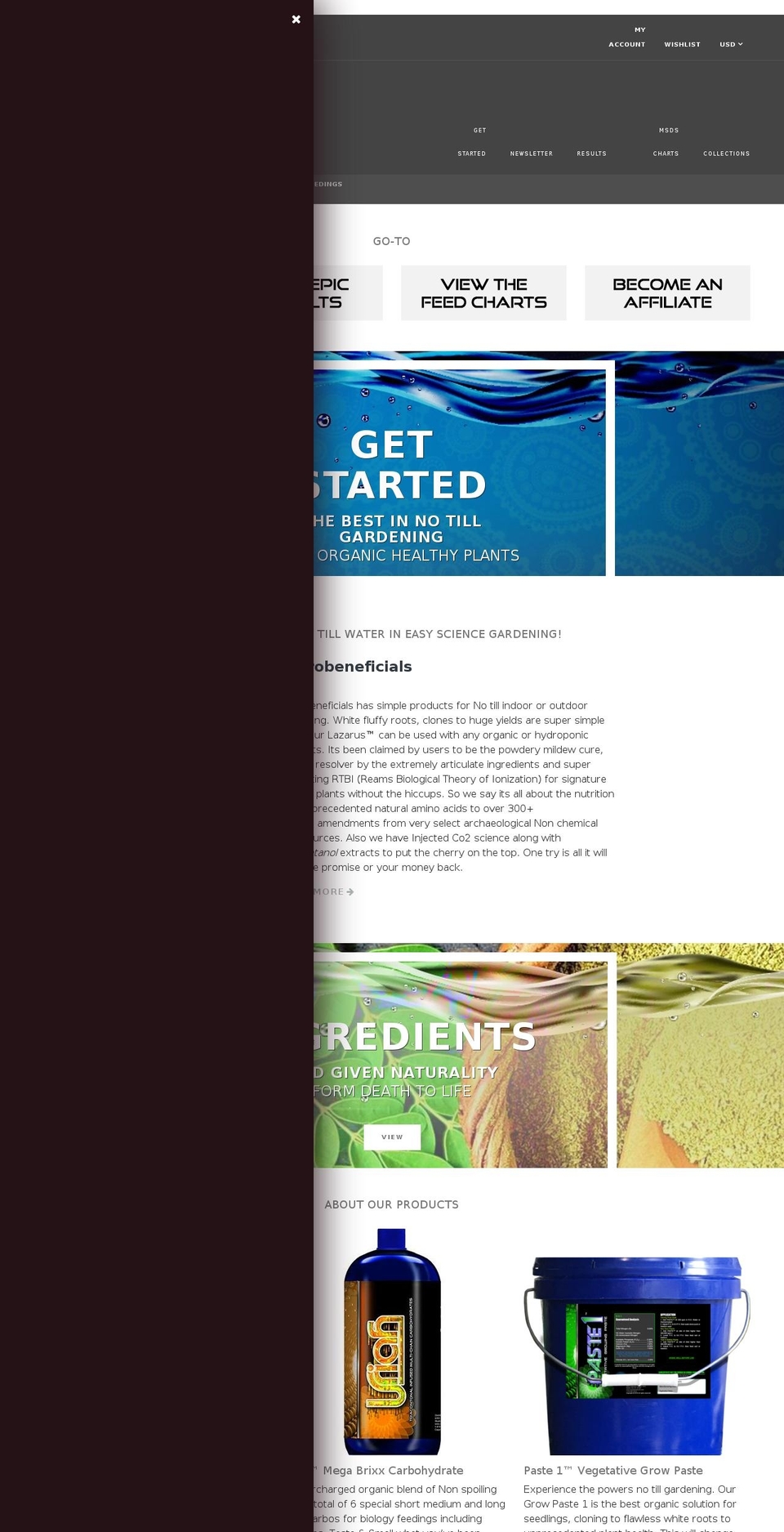 microbeneficials.com shopify website screenshot