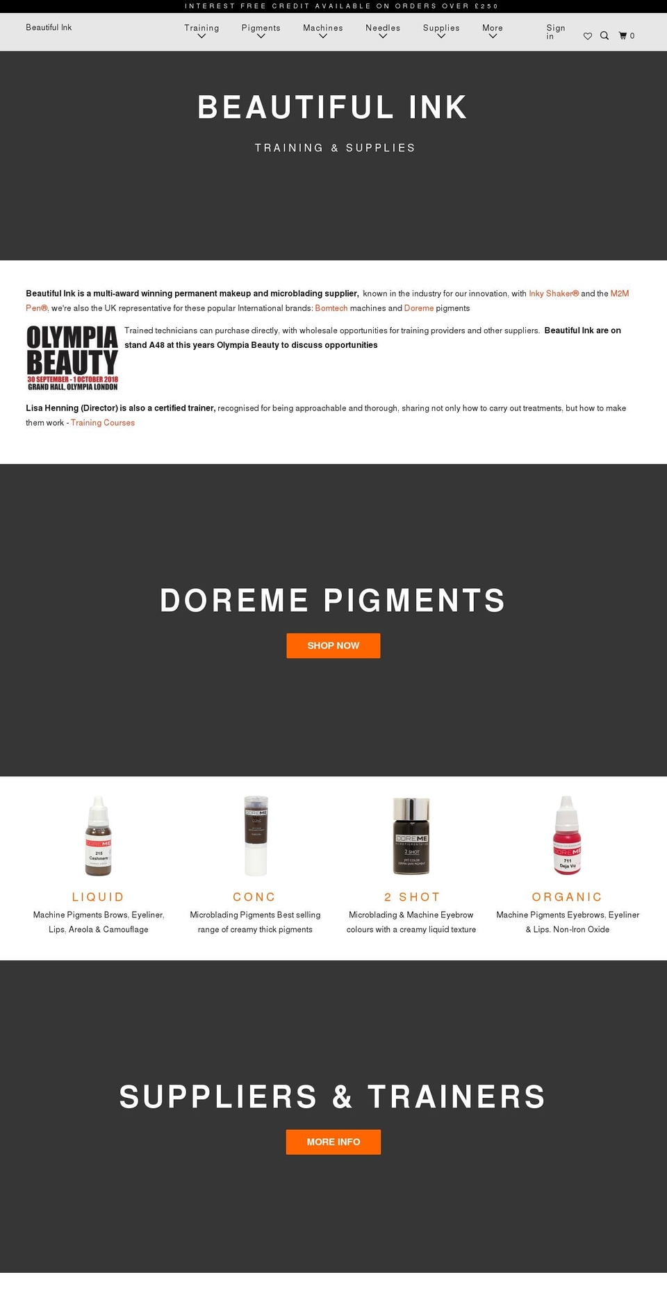 microblade2machine.com — Shopify storefront screenshot