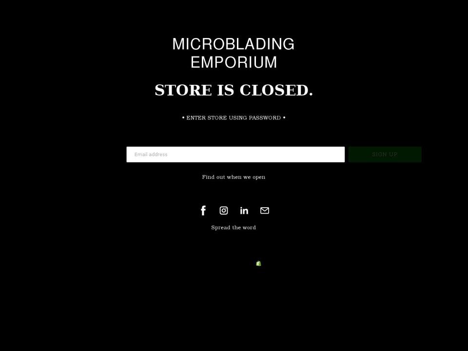 microbladingemporium.co.uk shopify website screenshot