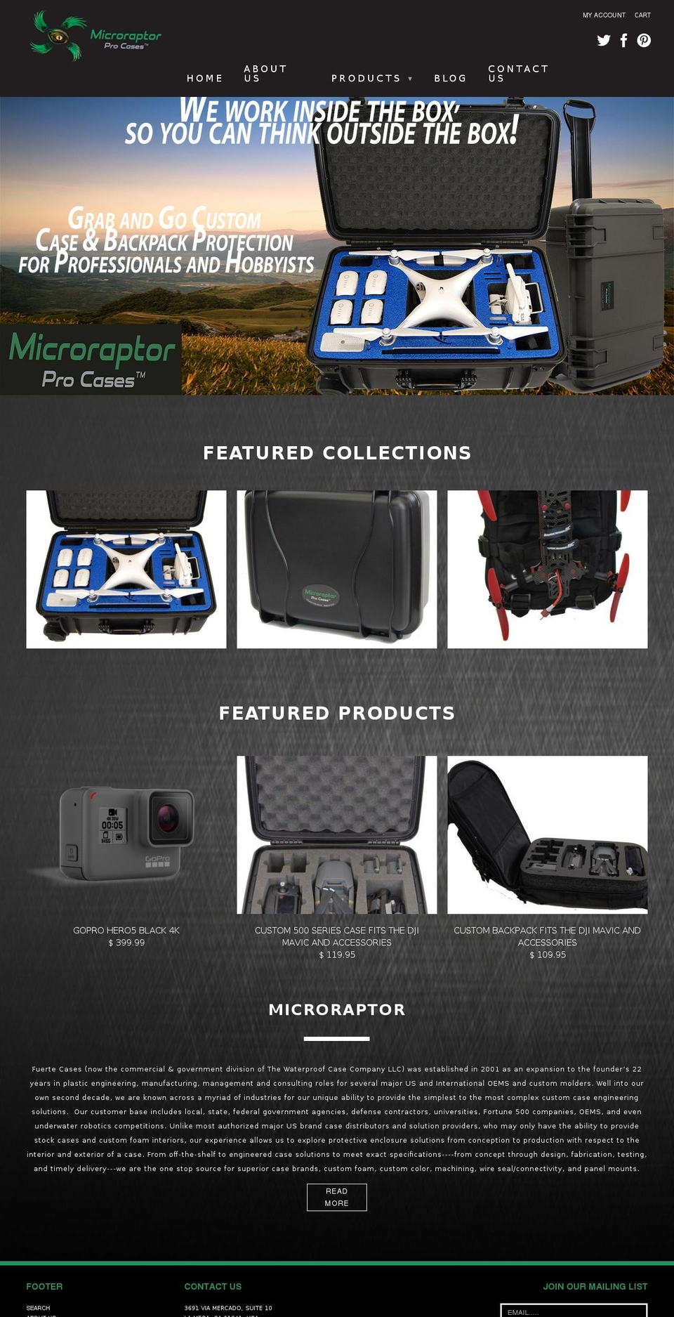 SEEDCMS \/\/ MICRO Shopify theme site example microcopterprocases.com