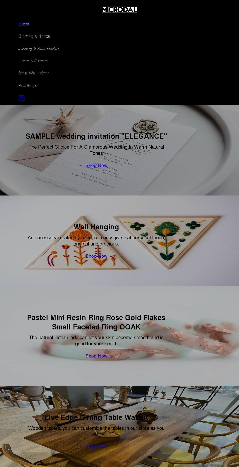 microdal.com shopify website screenshot