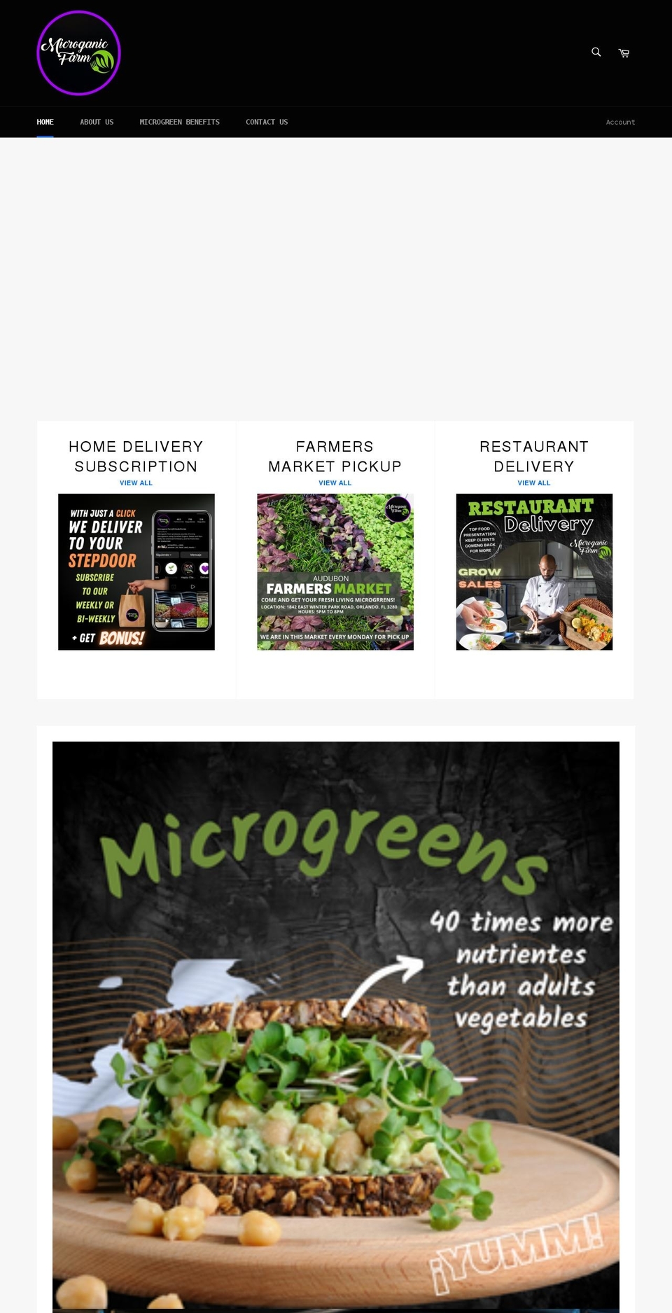 microganicfarm.com shopify website screenshot